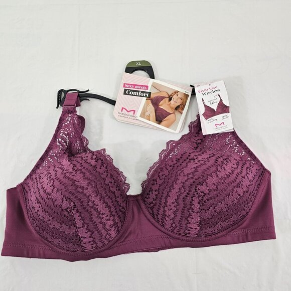 Maidenform Women's Comfort Crush Pretty Lace Lightly Lined Wireless Bra - NWT - Picture 16 of 16